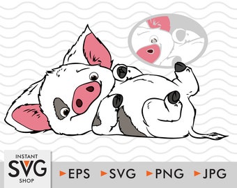 Moana Pig Svg Etsy