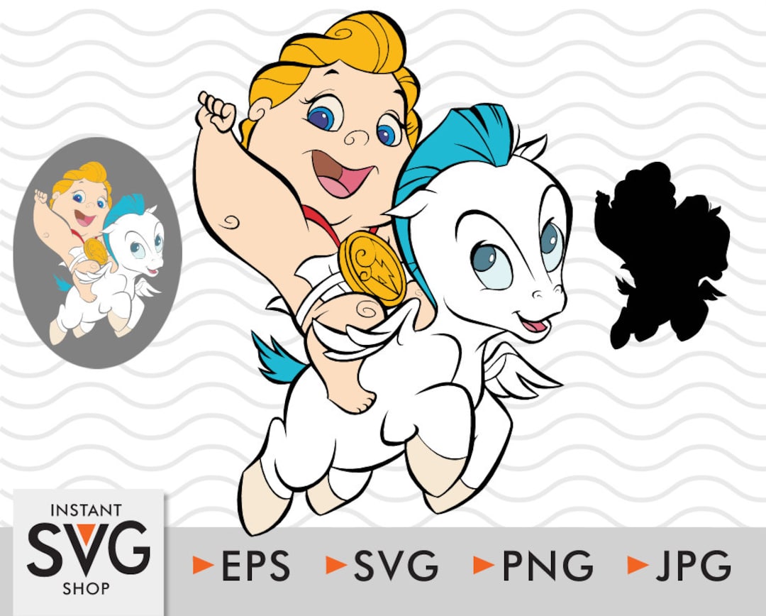 Bebé Hércules svg bebé pegasus svg hércules svg pegasus Etsy España