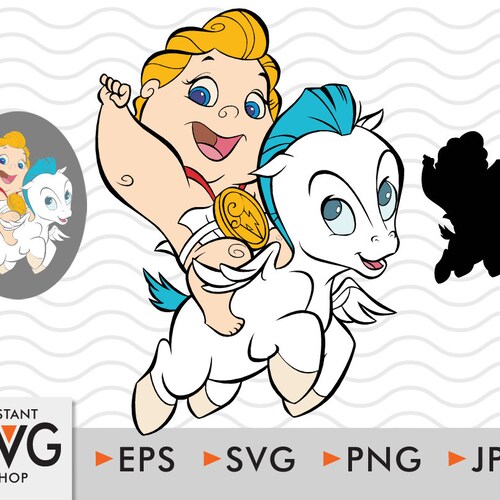 Baby Hercules Svg Baby Pegasus Svg Hercules Svg Pegasus Etsy