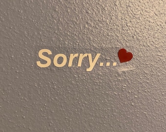 Sorry Heart Jdm Sticker