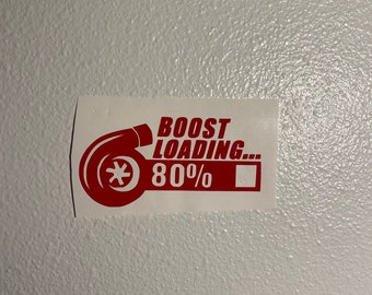 Turbo Boost Loading Sticker Decal