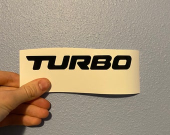 Turbo Vinyl Decal Sticker