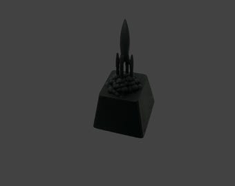 Rocket Launching Keycap Custom Keycaps Handmade Gift Keycaps Resin Keycaps for Mechanical Gaming Keyboard