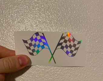 Racing Flag Sticker Decal
