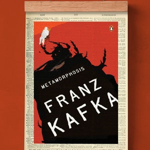 Metamorphosis von Franz Kafka, druckbarer Buchumschlag, Literatur Poster, Klassenzimmer Wandkunst, Buchkunst, Buchumschlag, deutsche Literatur
