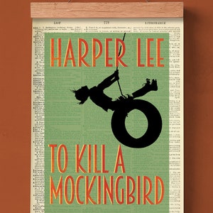 To Kill a Mockingbird by Harper Lee, Printable Book Cover, Literary Poster, Classroom Wall Art, Book Cover Print, American Literature