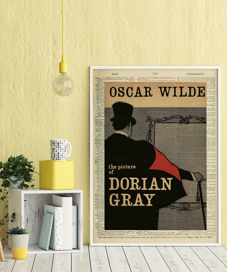 The Picture of Dorian Gray by Oscar Wilde, Printable Book Cover, Literary Poster, Classroom Wall Art, Book Cover Print, English Literature image 4