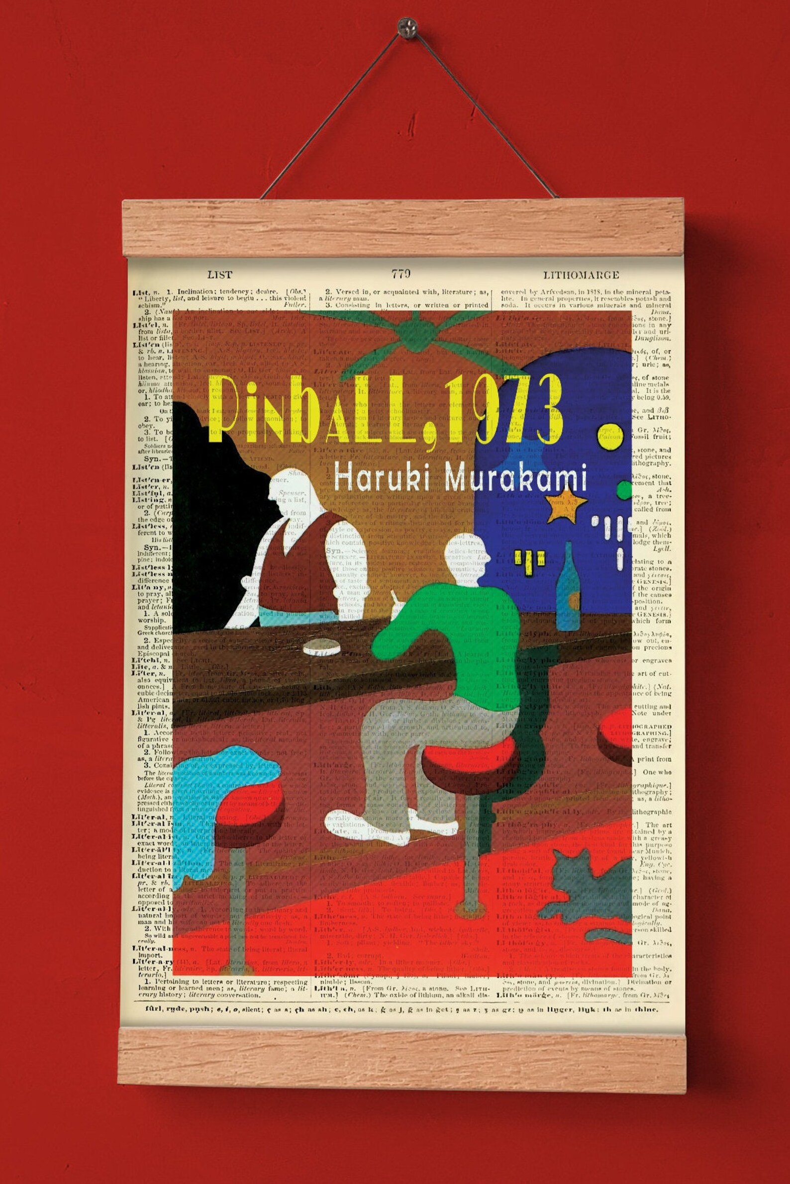 Pinball 1973 by Haruki Murakami, Printable Book Cover, Literary Poster