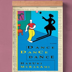 Tanz-Tanz-Tanz von Haruki Murakami, druckbares Buchcover, literarisches Poster, Buchkunst, Buchcover, japanische Literatur