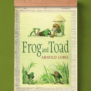 Frog And Toad by Arnold Lobel, Printable Book Cover, Literary Poster, Classroom Library Wall Art, Book Cover Print, English Literature