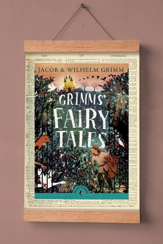 Fairy Tales by Grimm Brothers Printable Book Cover Literary | Etsy