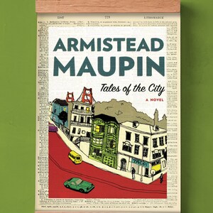 Tales of the City by Armistead Maupin, Printable Book Cover, Literary Poster, Classroom Wall Art, Book Cover Print, San Francisco Poster