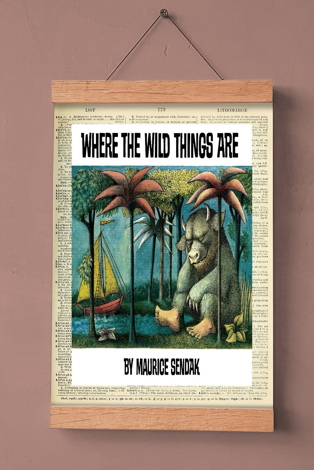 Where the Wild Things Are by Maurice Sendak, Printable Book Cover ...