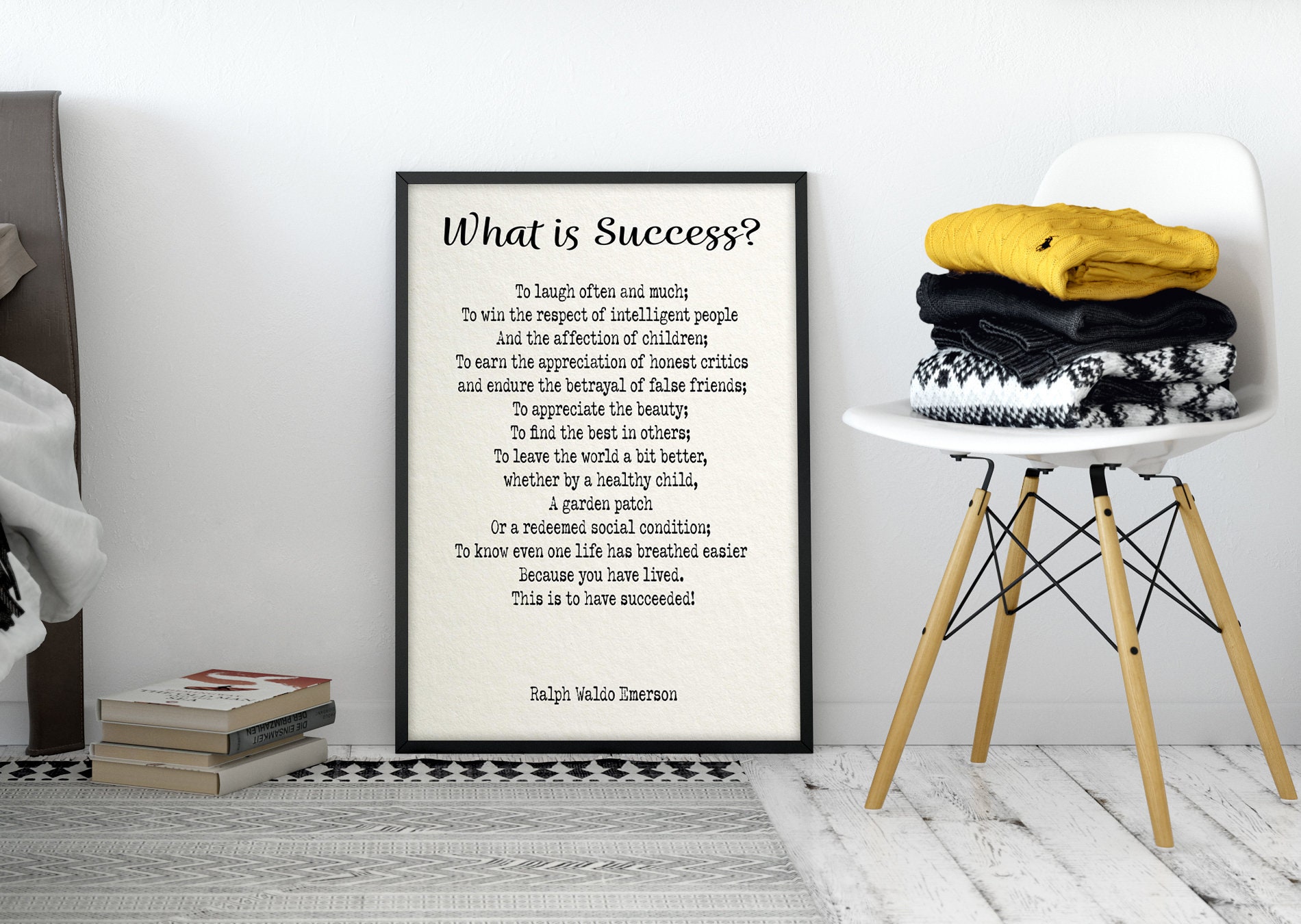 What is Success by Ralph Waldo Emerson, Printable Quote, Poetry Wall ...