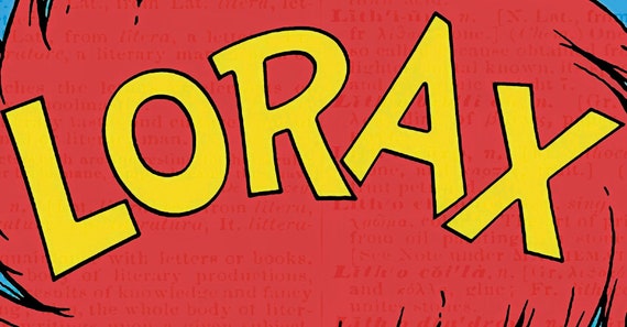 The Lorax by Dr.seuss Printable Book Cover Literary Poster - Etsy Sweden