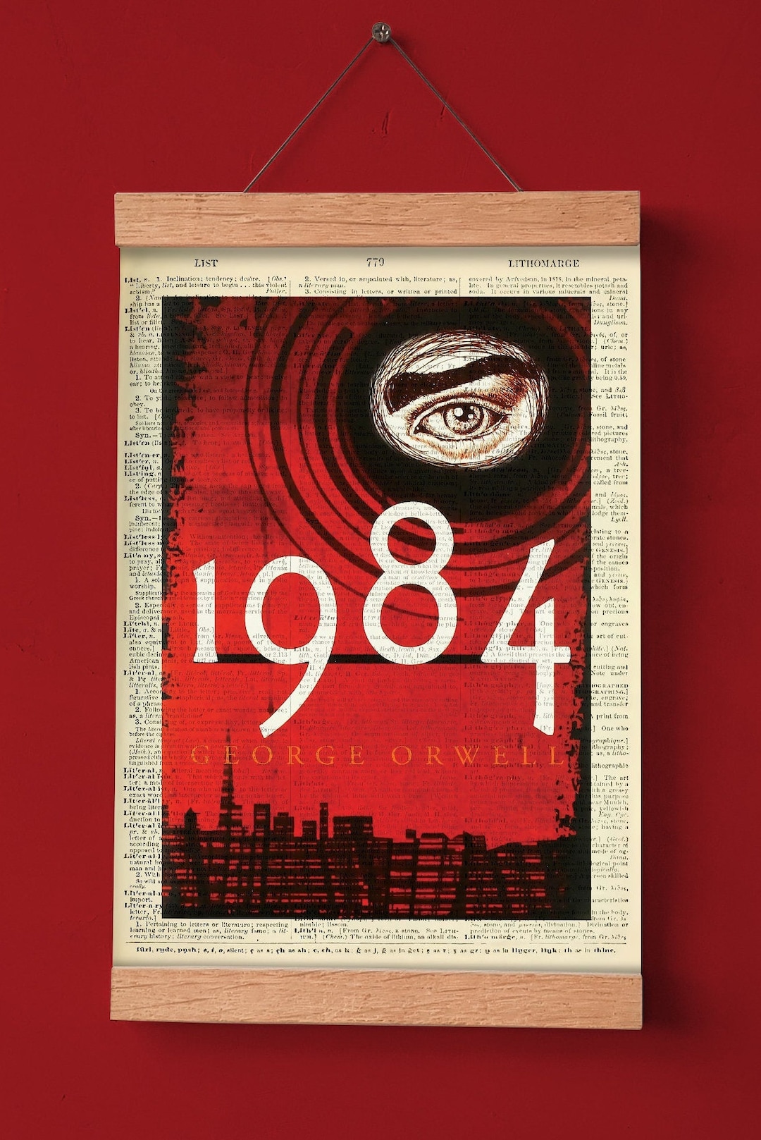 ジョージ・オーウェル著『1984年』、印刷可能なブックカバー