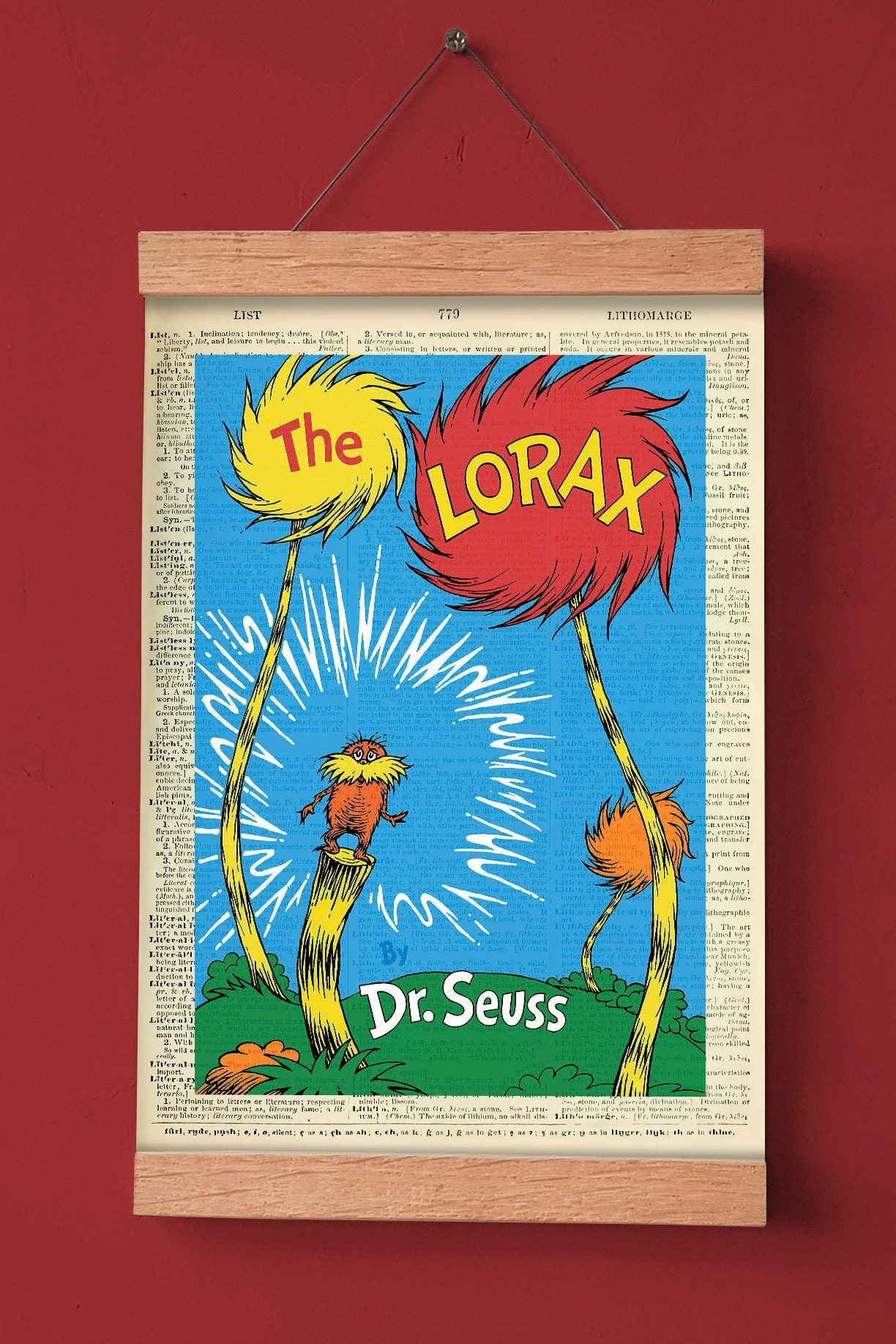 The Lorax By Dr.Seuss Printable Book Cover Literary Poster - Etsy Sweden
