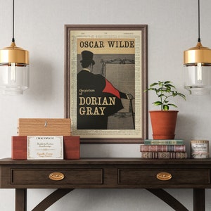 The Picture of Dorian Gray by Oscar Wilde, Printable Book Cover, Literary Poster, Classroom Wall Art, Book Cover Print, English Literature image 2