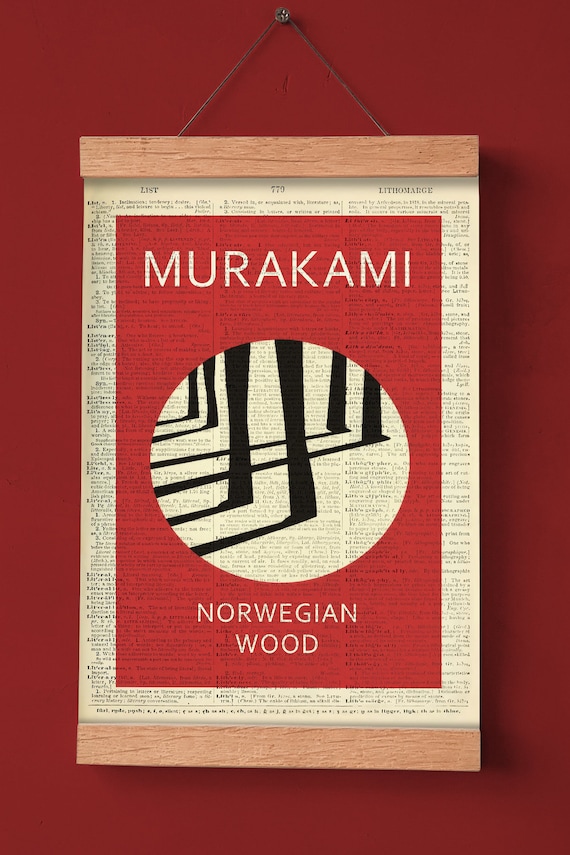 Printable Book Cover of Norwegian Wood by Haruki Murakami Etsy