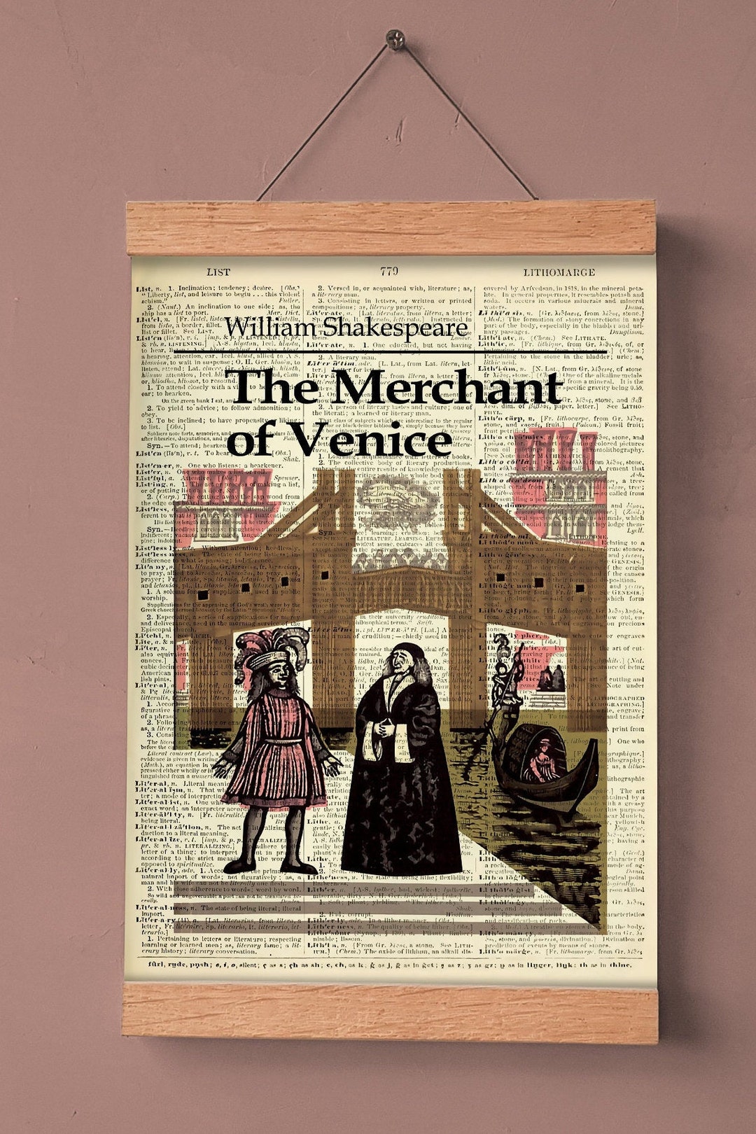The Merchant of Venice de Shakespeare, Printable Poster, Classroom Wall