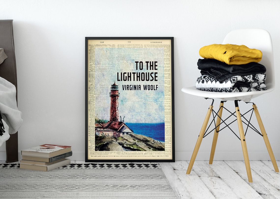 To the Lighthouse by Virginia Woolf Printable Book Cover Etsy UK