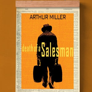 Death of a Salesman By Arthur Miller,  Printable Book Cover, Literary Book Art, Book Cover Print, Wall Hanging Poster