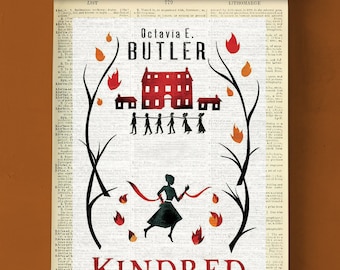 Kindred by Octavia E. Butler, Printable Book Cover, Literary Poster, Classroom Wall Art, Book Cover Print, American Literature Poster