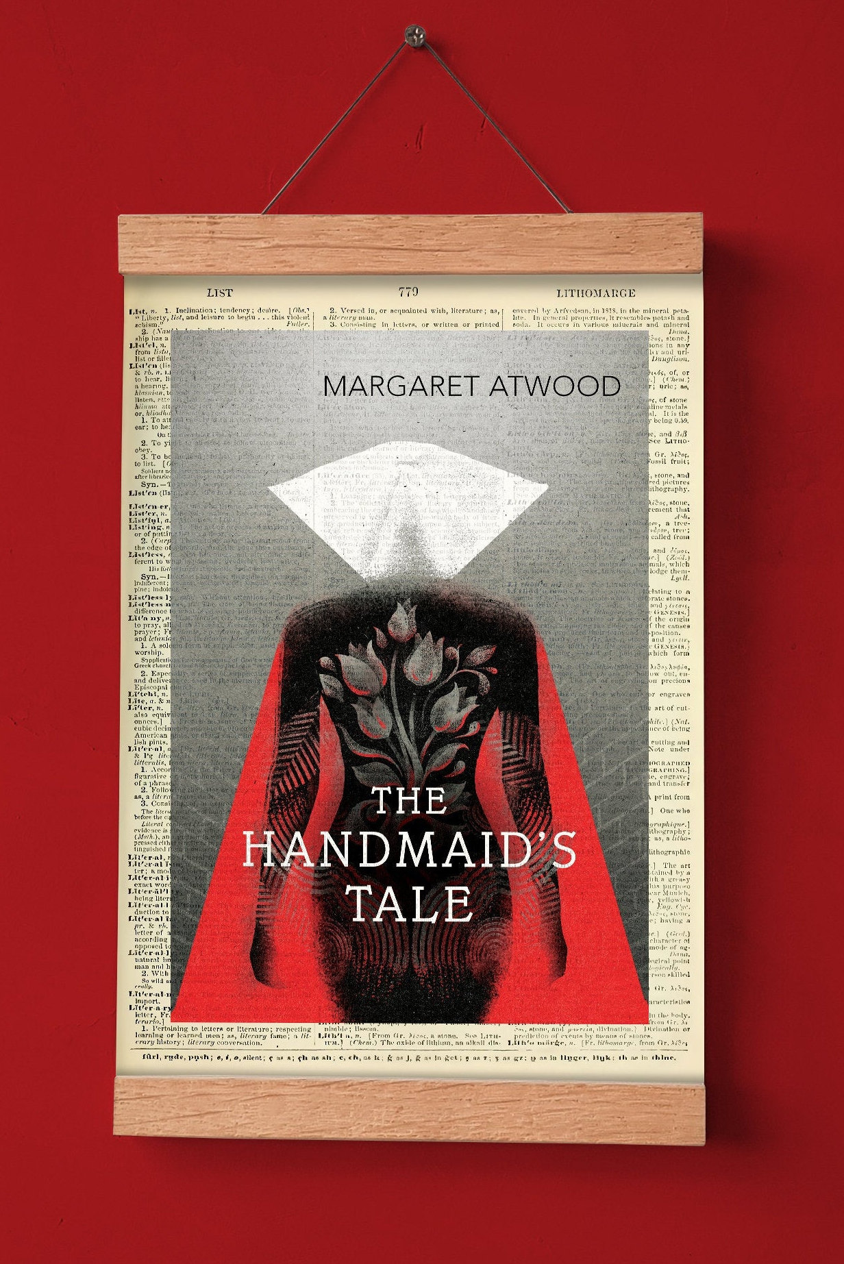 The Handmaid's Tale by Margaret Atwood, Printable Book Cover, Literary Poster, Classroom Wall Art, Book Art, Feminist Literature