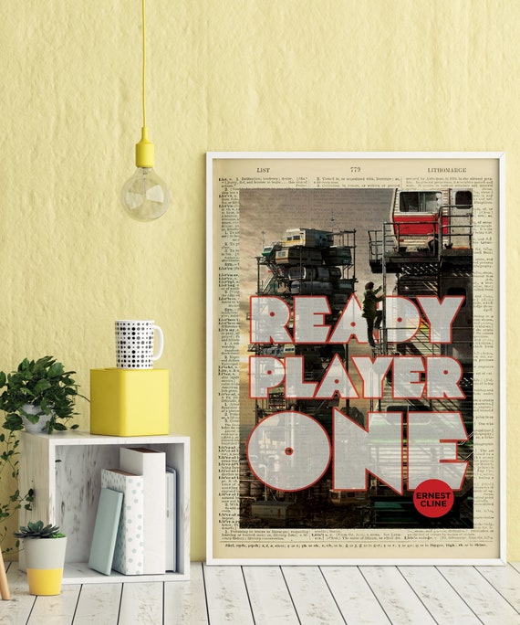 Printable 'ready Player One' Book Cover Print on 