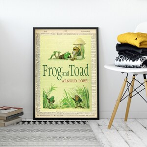Frog and Toad by Arnold Lobel, Printable Book Cover, Literary Poster ...