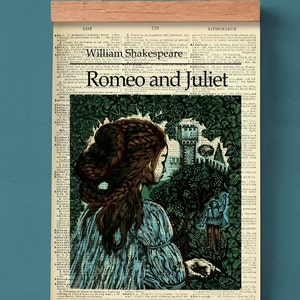 Romeo and Juliet by Shakespeare, Printable Poster, Literary Cover, Classroom Wall Art, Book Art, Book Cover Print, English Literature Art