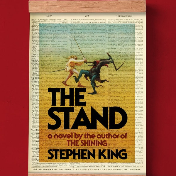 The Stand by Stephen King, Printable Book Cover, Literary Poster, Dark Fantasy Book Art, Book Cover Print, American Literature