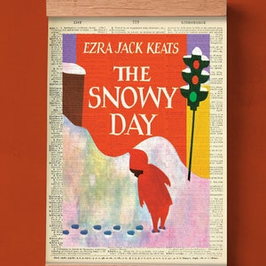 The Snowy Day by Ezra Jack Keats, Printable Book Cover, Literary Poster, Classroom Library Wall Art, Book Cover Print, Children&#39;s Classic