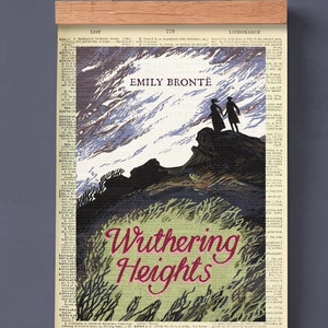 Wuthering Heights by Emily Bronte, Printable Book Cover, Literary Poster, Classroom Wall Art, Book Art, Book Cover Print, English Literature