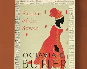 Parable of the Sower by Octavia E. Butler, Printable Book Cover, Literary Poster, Classroom Wall Art, Book Cover Print, American Literature