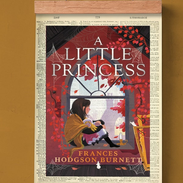 A Little Princess by Frances Hodgson Burnett, Printable Book Cover, Literary Poster, Classroom Wall Art, Book Art, Children's Literature