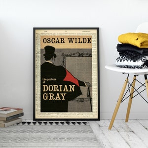 The Picture of Dorian Gray by Oscar Wilde, Printable Book Cover, Literary Poster, Classroom Wall Art, Book Cover Print, English Literature image 3