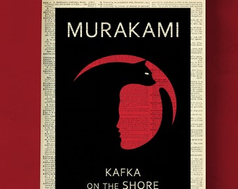 Kafka on the Shore Printable Book Cover, Haruki Murakami Print, Literary Poster, Wall Art, Book Art, Book Cover Print, Japanese Literature