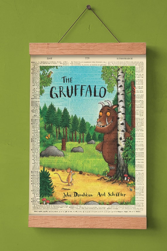 The Gruffalo by Julia Donaldson, Printable Book Cover, Literary Poster,  Classroom Wall Art, Book Cover Print, Children's Classic Literature 