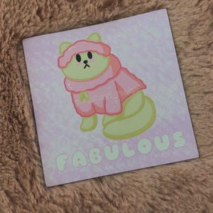 Fashion Cat | Funny Relatable Meme Art Magnet | Cute and Kawaii | Home Decor