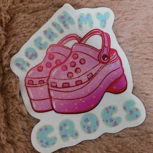 Adesivi Crocs / Estetica rosa / Cancelleria kawaii / Moda per ragazze