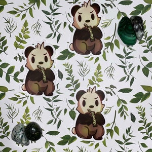 Angry Panda Sticker | Kawaii Stationery | Cute Art