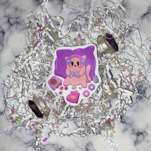 Gamer Sticker | Kawaii Cat | Food Art