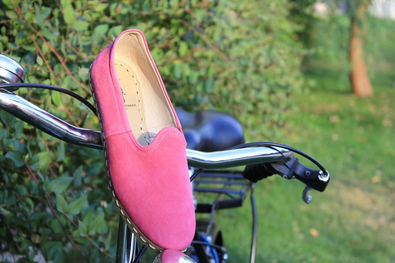Women Moccasin Women/'s Leather Slip Ons Pink Suede| Turkish Yemeni Shoes Handmade Leather Loafers Christmas Sale Flat Women Shoes