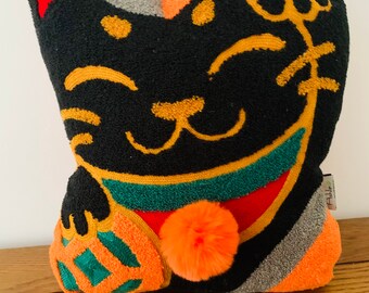 Black Cat Pillow Etsy