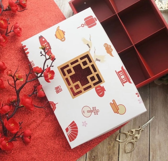 2x Chinese Gift boxes 22 x 15cm Chocolates cookies Etsy