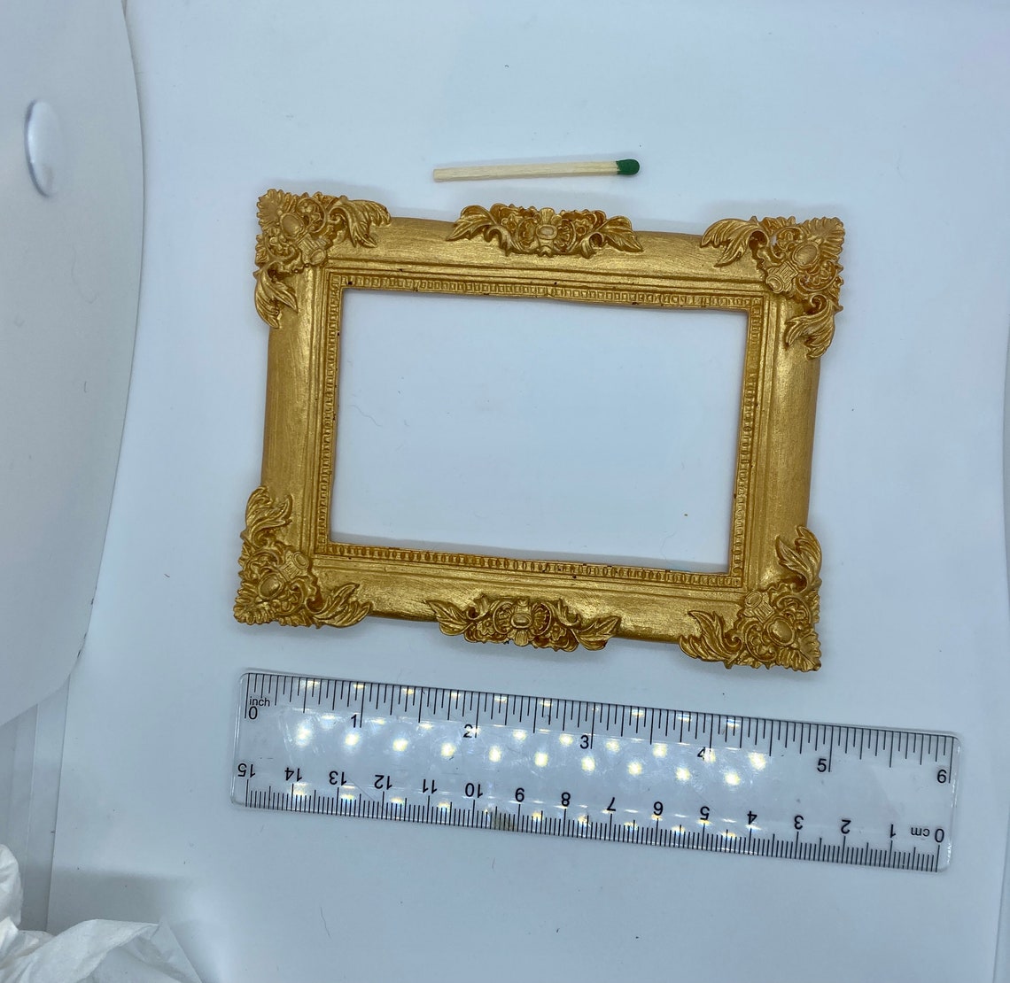 Artist Trading Card Frame Antique Gold Tone Tiny Frame Etsy