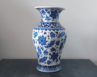 Handmade Ceramic Flower Vase has 12.5" of Height