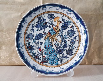 Handmade Ceramic Plate 30 cm in Diameter (12.2") Christmas Gift