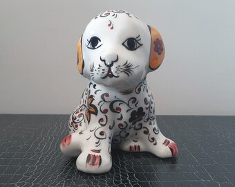 Handmade Ceramic Puppy Trinket, Dog Figurine